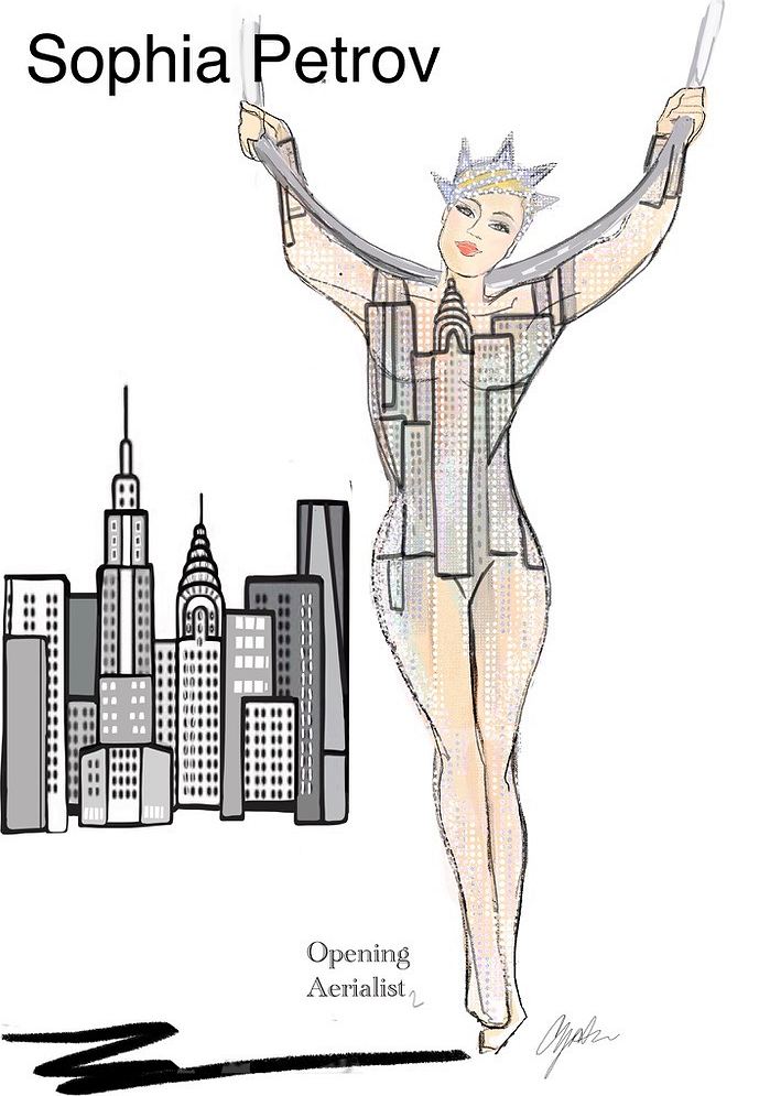 Big Apple Circus: costume sketch. Costume sketch by Cynthia Nordstrom