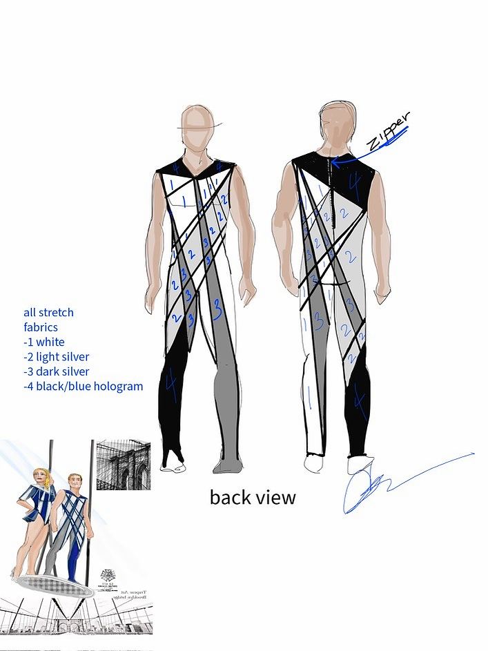 Big Apple Circus: costume sketch. Costume sketch by Cynthia Nordstrom