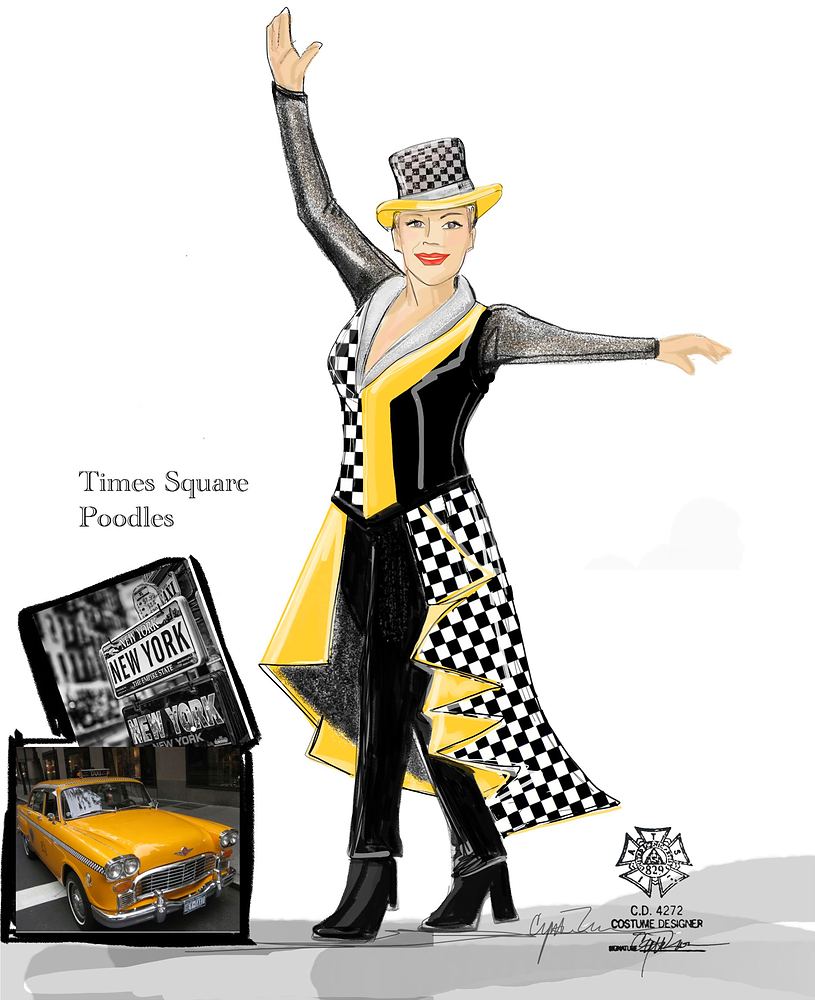 Big Apple Circus: Hometown Playground: costume sketch. Costume sketch by Cynthia Nordstrom