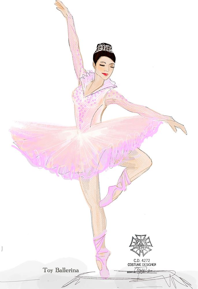 Big Apple Circus: Hometown Playground: costume sketch. Costume sketch by Cynthia Nordstrom