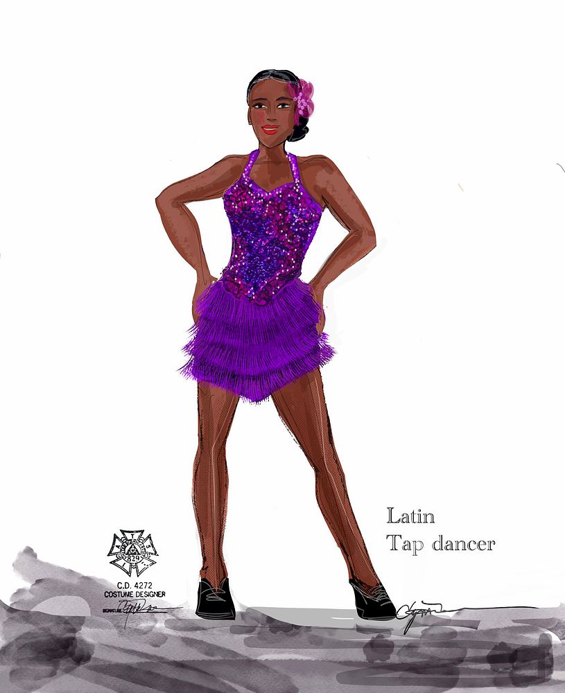 Big Apple Circus: Hometown Playground: costume sketch. Costume sketch by Cynthia Nordstrom