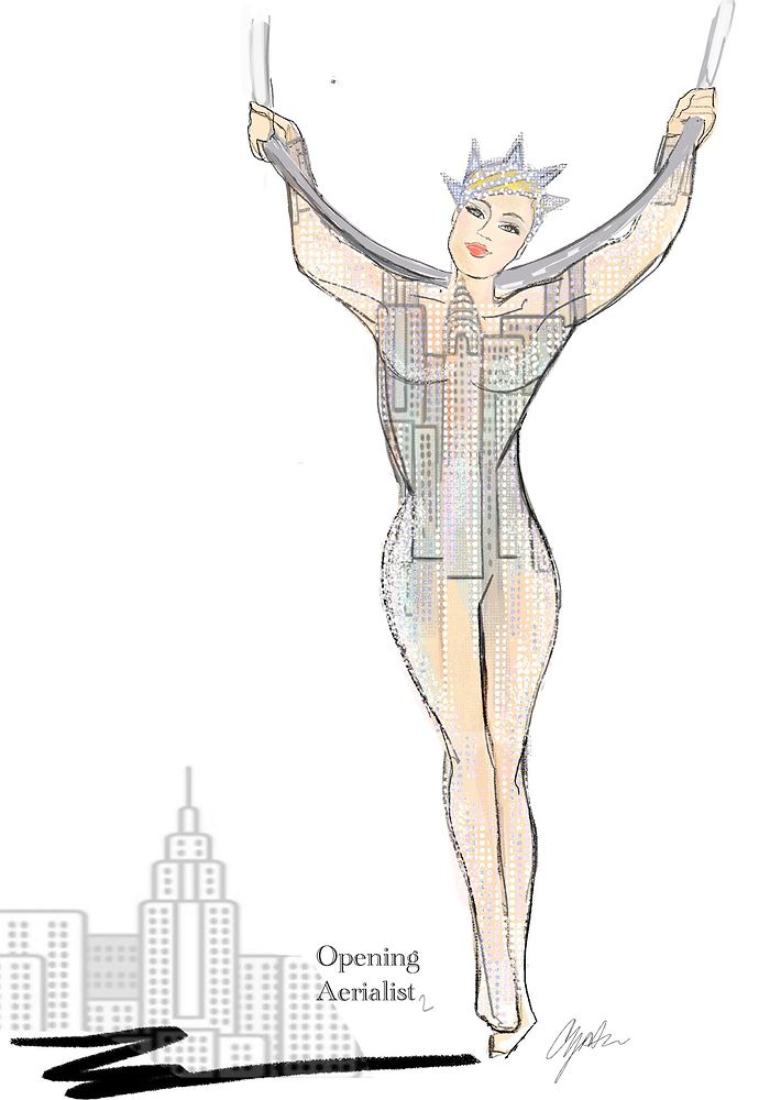 Big Apple Circus: Hometown Playground: costume sketch. Costume sketch by Cynthia Nordstrom