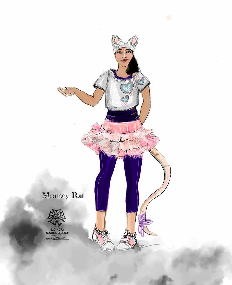 Big Apple Circus: Hometown Playground: costume sketch. Costume sketch by Cynthia Nordstrom