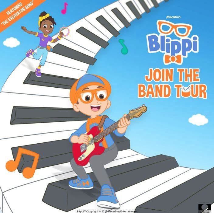 Poster art for Blippi: Join the Band Tour