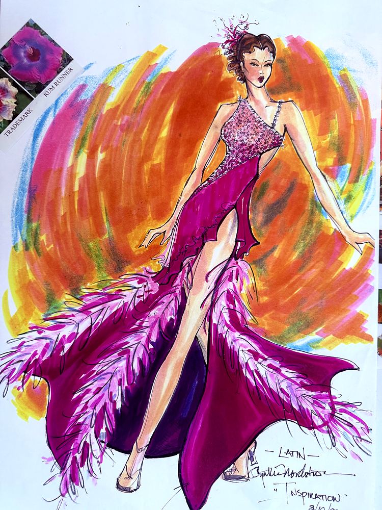 Concept illustration by Cynthia Nordstrom. Costume sketch by Cynthia Nordstrom