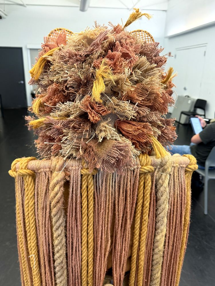Daniel in the Lions’ Den: the Rope Lion mane under construction. Costume design by Cynthia Nordstrom