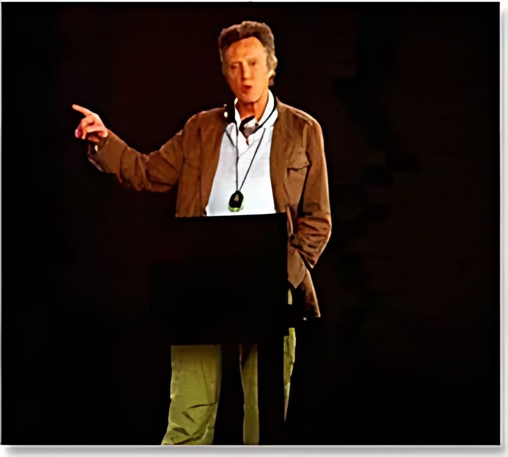 Disaster!: Christopher Walken as Frank Kincaid in the costume filmed for the attraction's hologram, Universal Studios Florida. Costume design by Cynthia Nordstrom