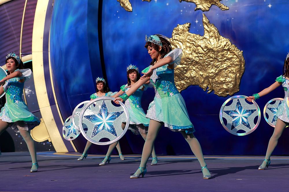 Dreams Are Universal, Universal Studios Japan 10th anniversary show. Costume design by Cynthia Nordstrom