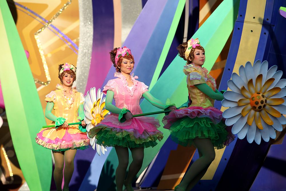 Dreams Are Universal, Universal Studios Japan 10th anniversary show. Costume design by Cynthia Nordstrom