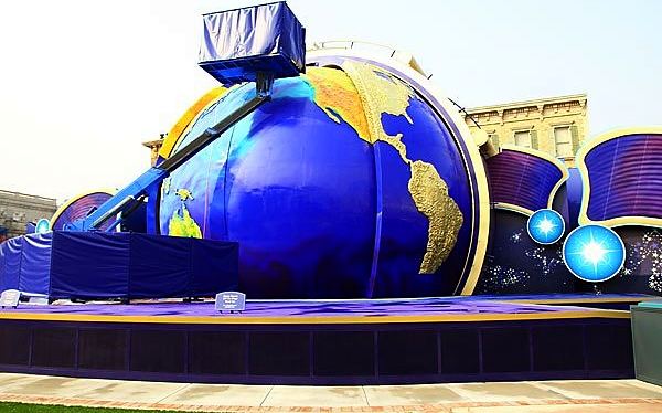 Dreams Are Universal: the globe stage set. Costume design by Cynthia Nordstrom