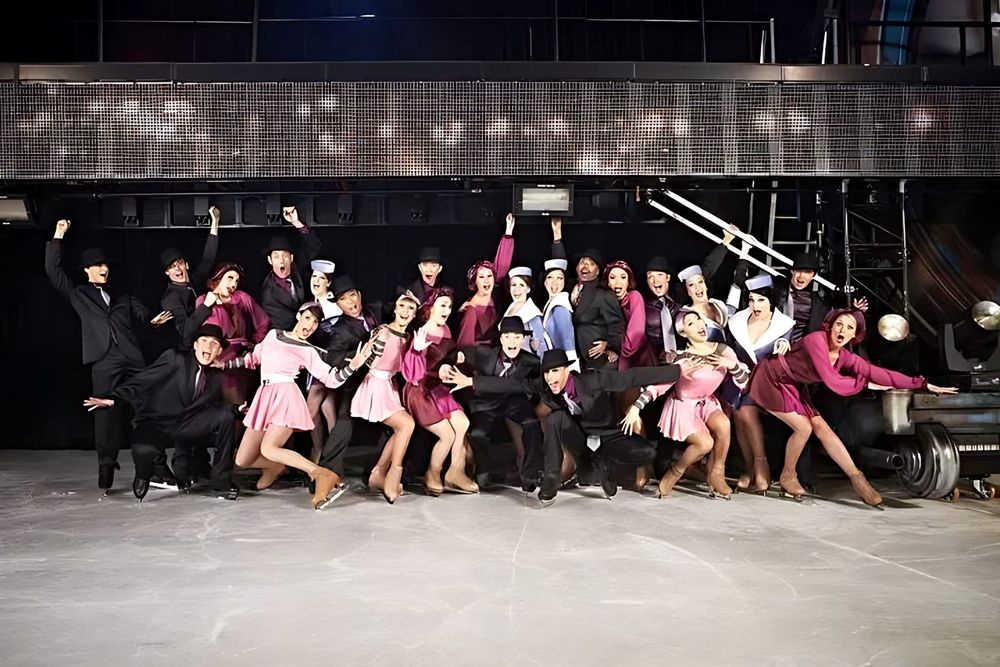Holiday On Ice Speed: the cast. Costume design by Cynthia Nordstrom
