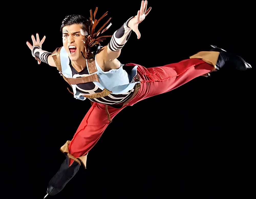 Holiday On Ice Speed: the opening number. Costume design by Cynthia Nordstrom