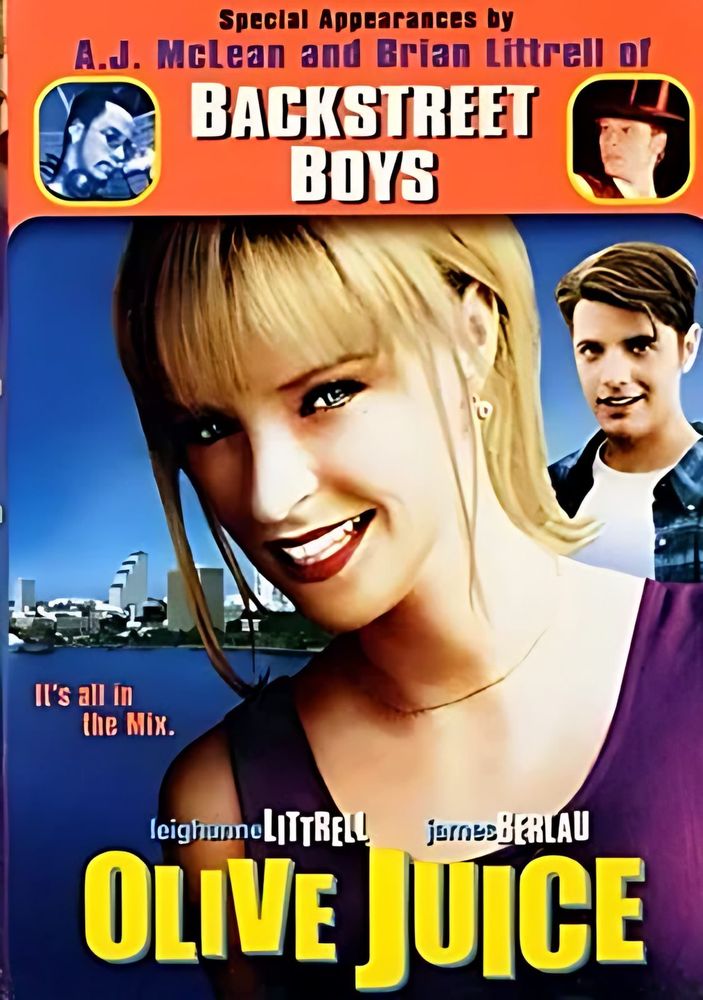 Olive Juice DVD cover with Leighanne Littrell and James Berlau, Backstreet Boys appearances noted