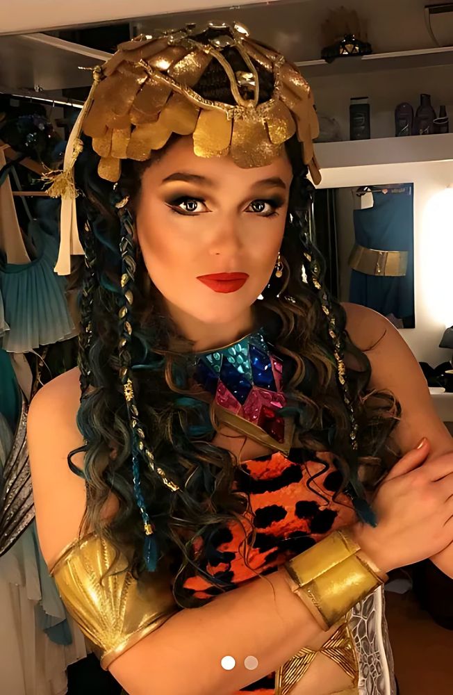 ONE de Musical: backstage close-up of a jeweled headpiece. Costume design by Cynthia Nordstrom