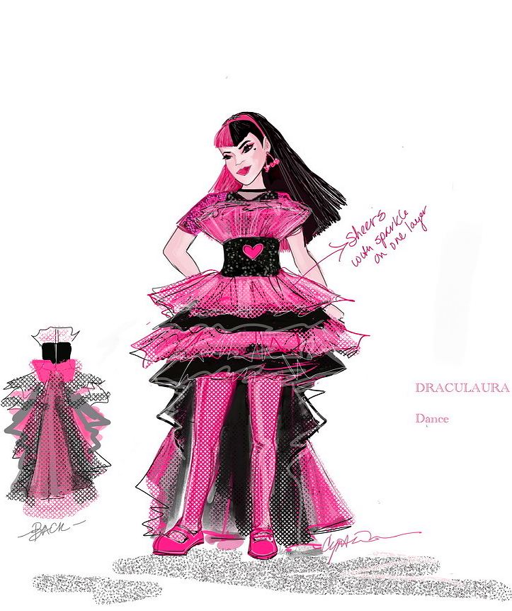 Monster High Live: costume sketch. Costume sketch by Cynthia Nordstrom