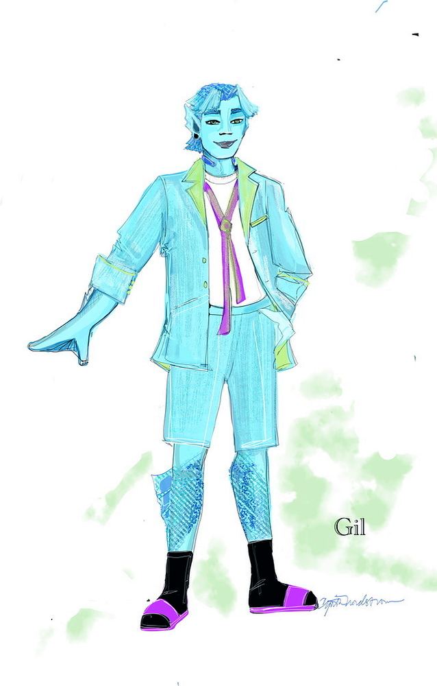 Monster High Live: costume sketch. Costume sketch by Cynthia Nordstrom