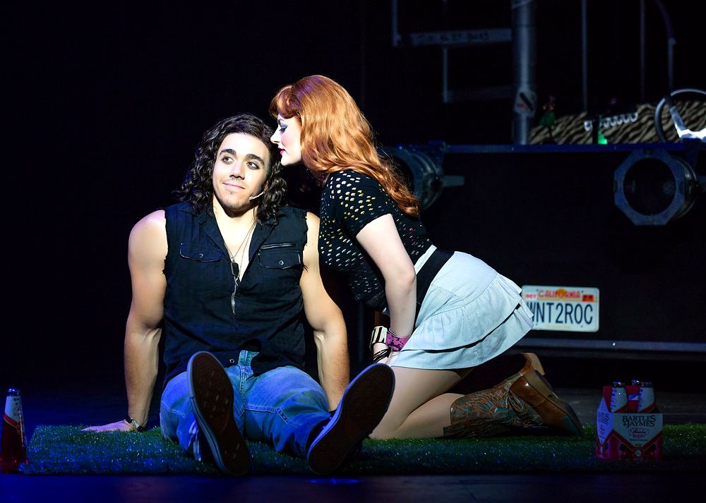 Anthony Nuccio and Katie LaMark in the Rock of Ages 10th Anniversary Tour. Costume design by Cynthia Nordstrom