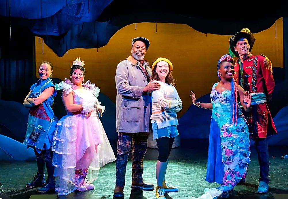 Spells of the Sea at the Kennedy Center: the cast on stage. Costume design by Cynthia Nordstrom
