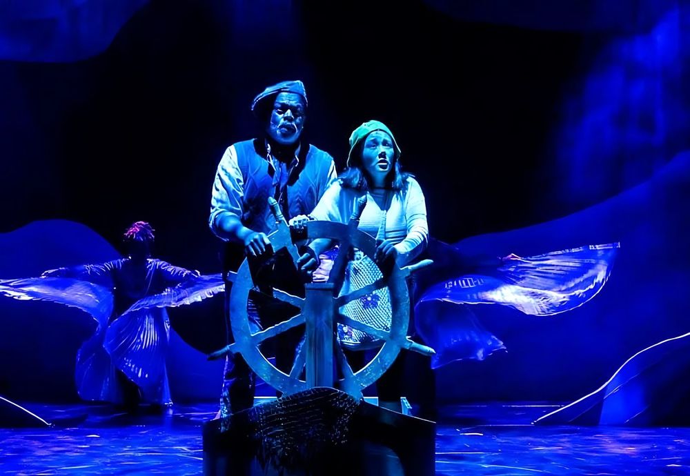 Lance Roberts and Livvy Marcus in Spells of the Sea at the Kennedy Center. Costume design by Cynthia Nordstrom