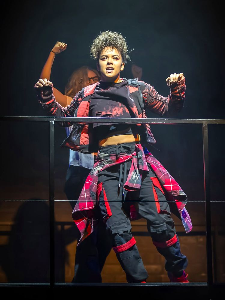 SuperYou at Curve, Leicester: a performer in costume. Costume design by Cynthia Nordstrom
