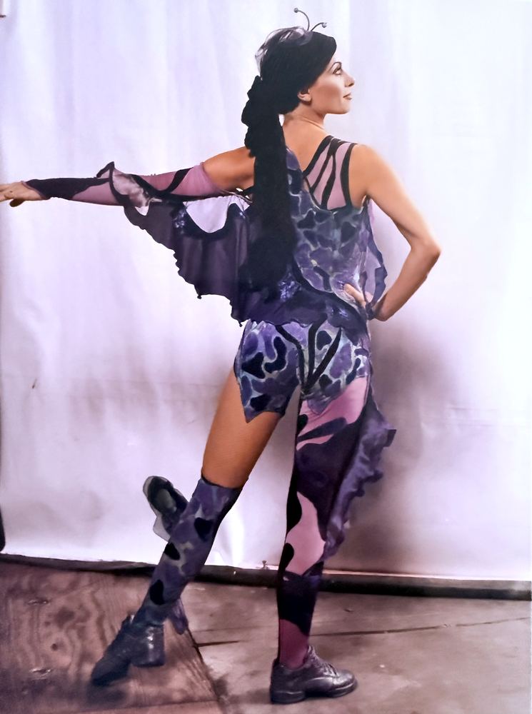 Tarzan Rocks!: a performer in a jungle ensemble costume. Costume design by Cynthia Nordstrom