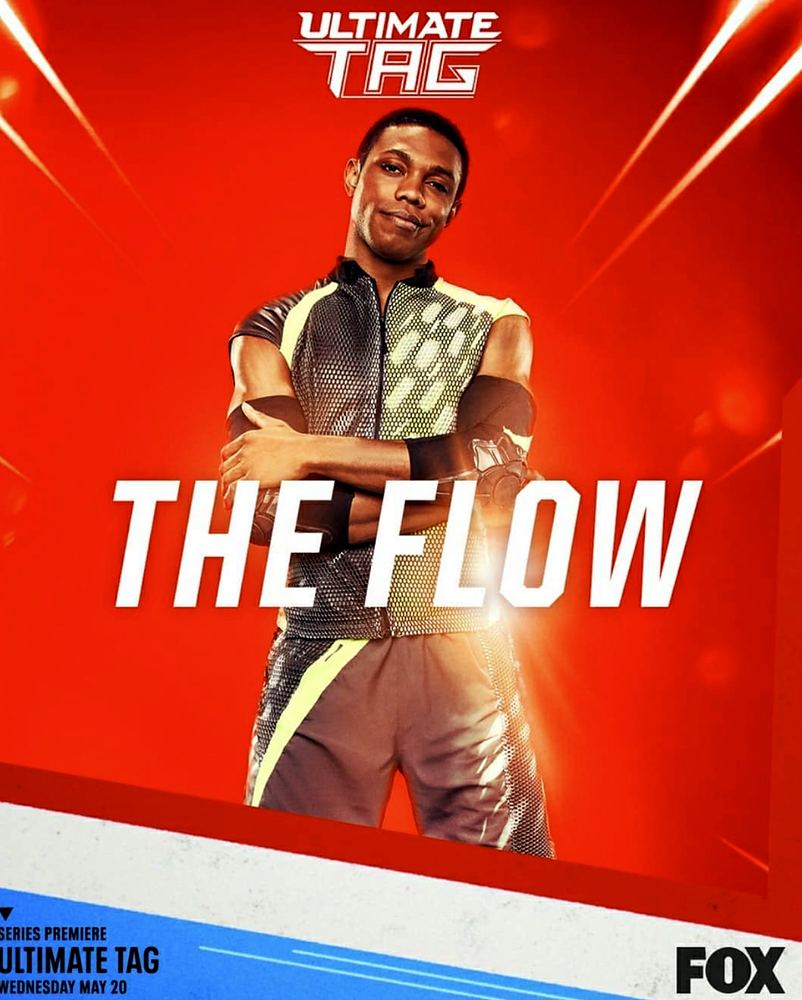 Ultimate Tag FOX promo of The Flow in a metallic tagger jacket